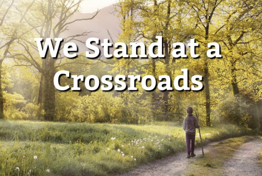 We stand at a crossroads