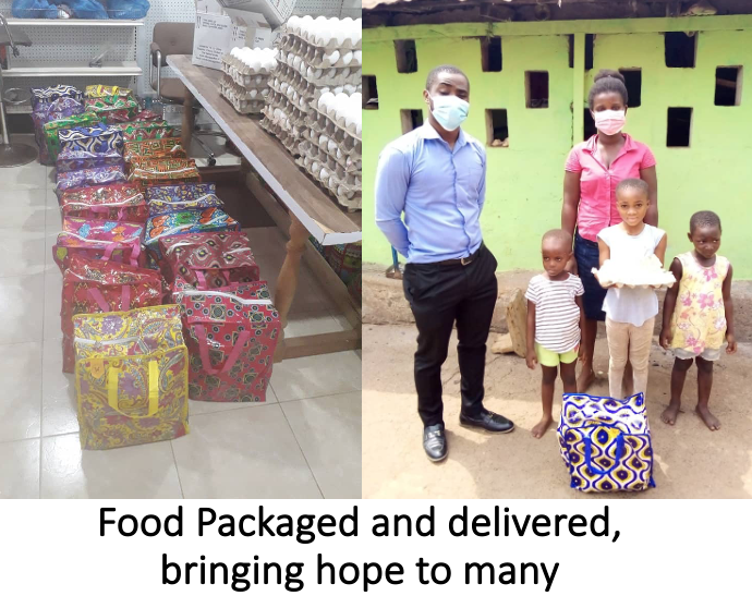 Food packaged and delivered, bringing hope to many  