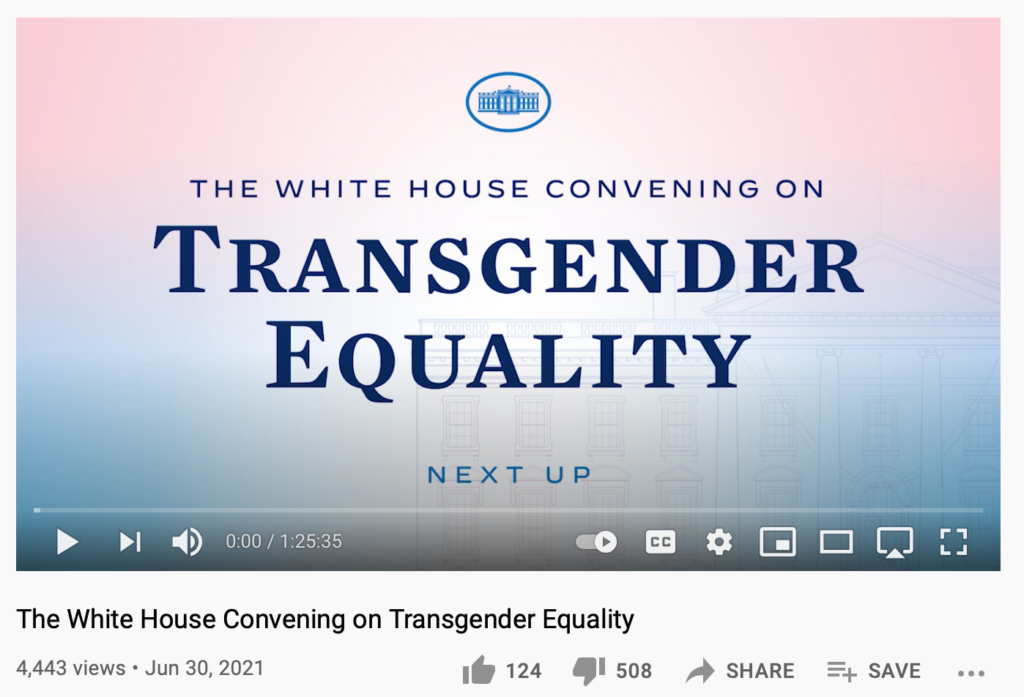 The White House Convening on Transgender Equality