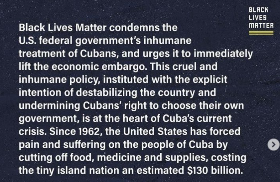 Stupidocrisy: BLM’s claims about Cuba