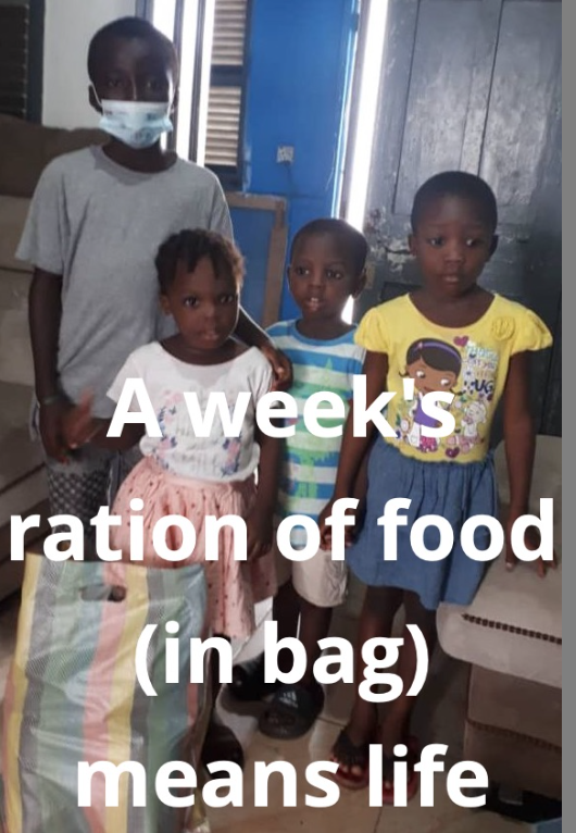 A week’s ration of food means life