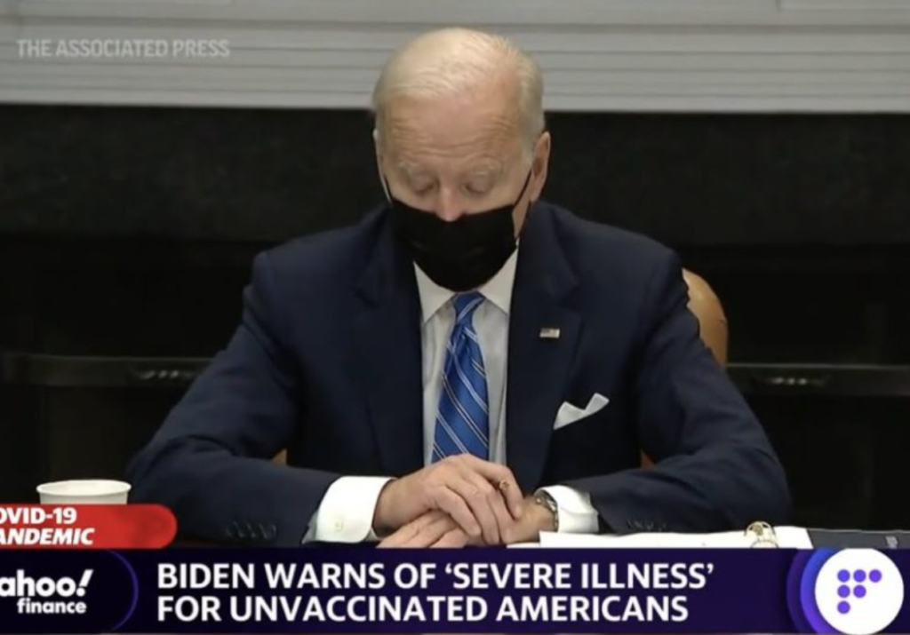 Biden Warns of Severe Illness for Unvaccinated Americans