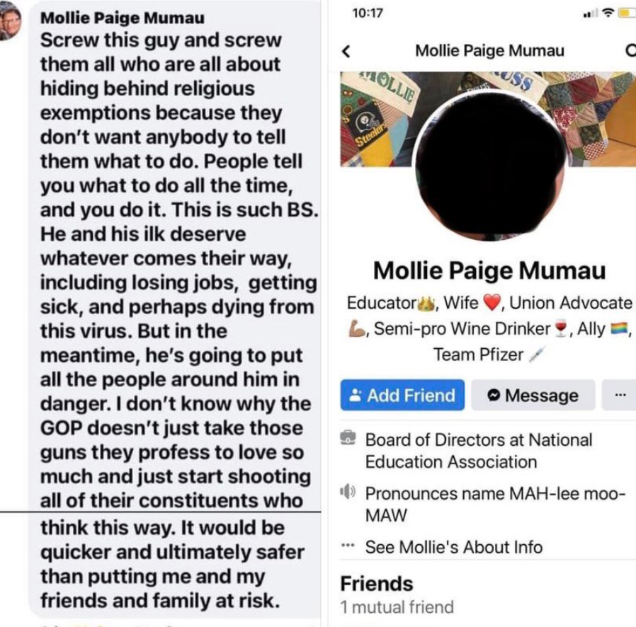 Facebook account of Mollie Paige Mumau  