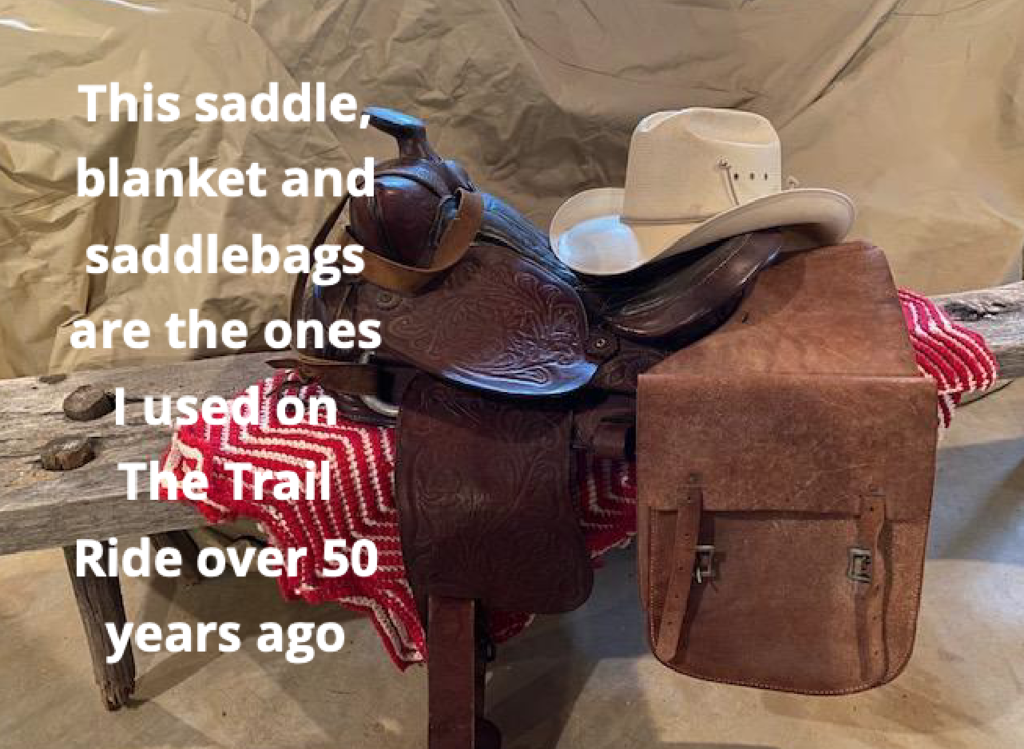 Saddle, blanket, and saddlebags