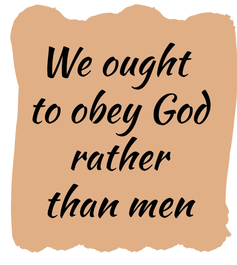We ought to obey God rather than men