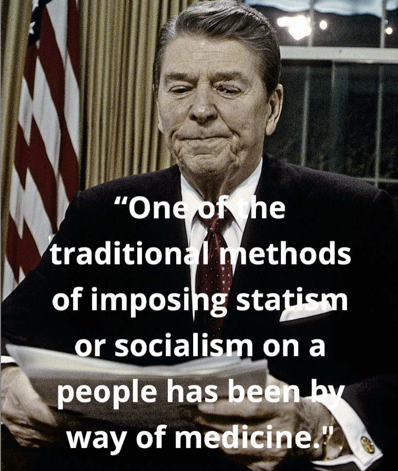 “One of the traditional methods of imposing statism or socialism on people has been by way of medicine.”  