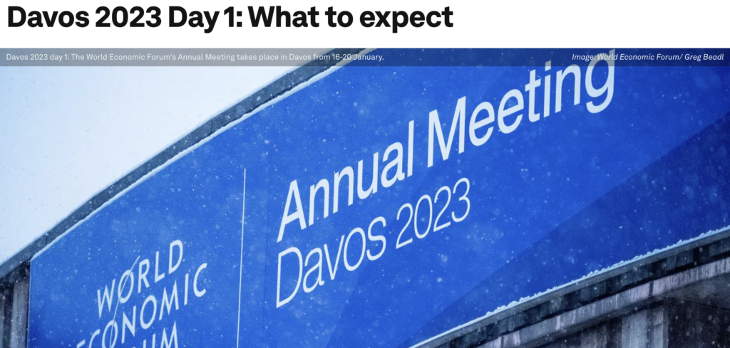 Davos 2023 Day 1: What to Expect