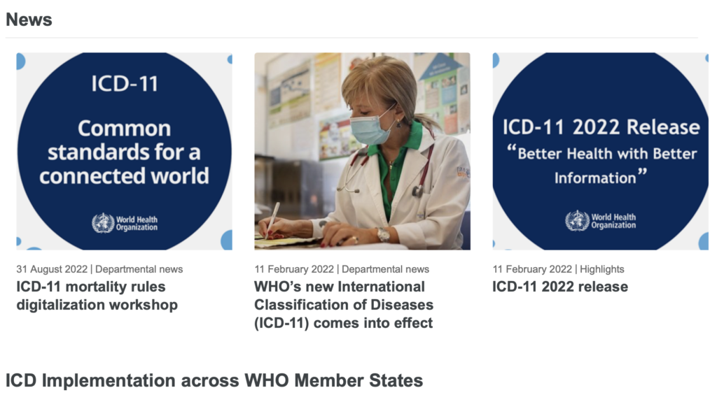 News on ICD