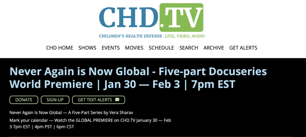 CHD.TV website