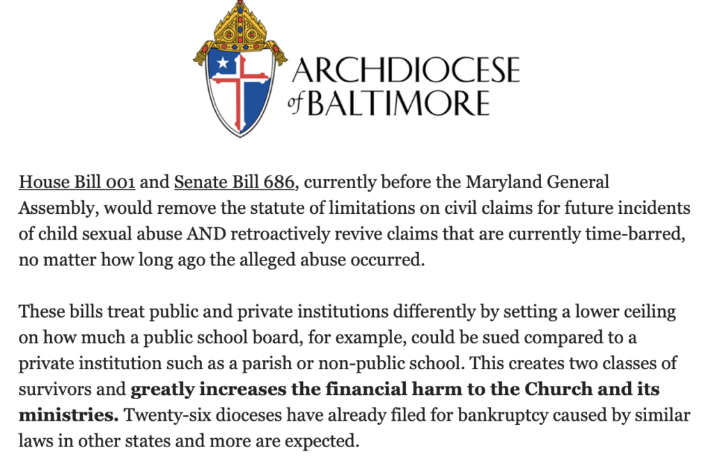 Archdiocese of Baltimore  