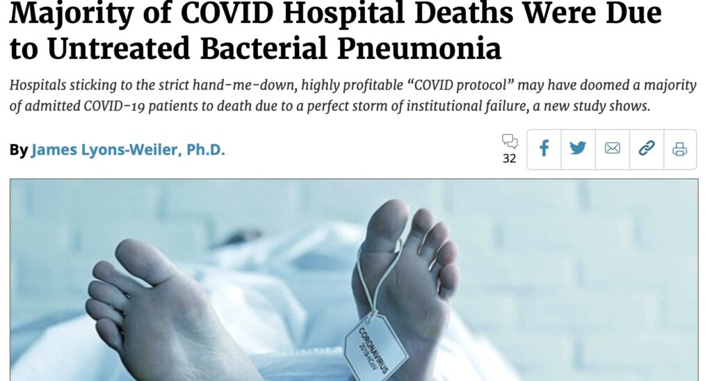 An article about the COVID hospital Deaths