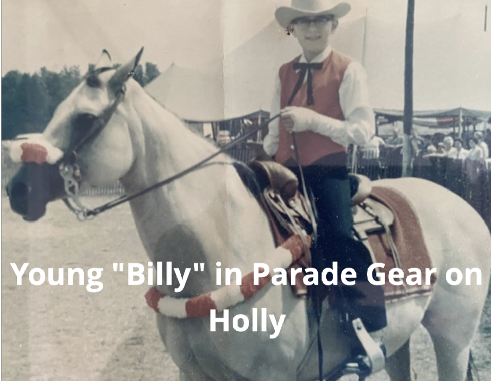 Young Billy in parade gear on Holly