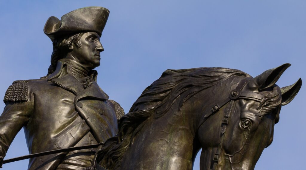 A statue representing American Revolution