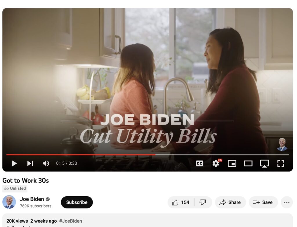 Joe biden cuts utility bills.