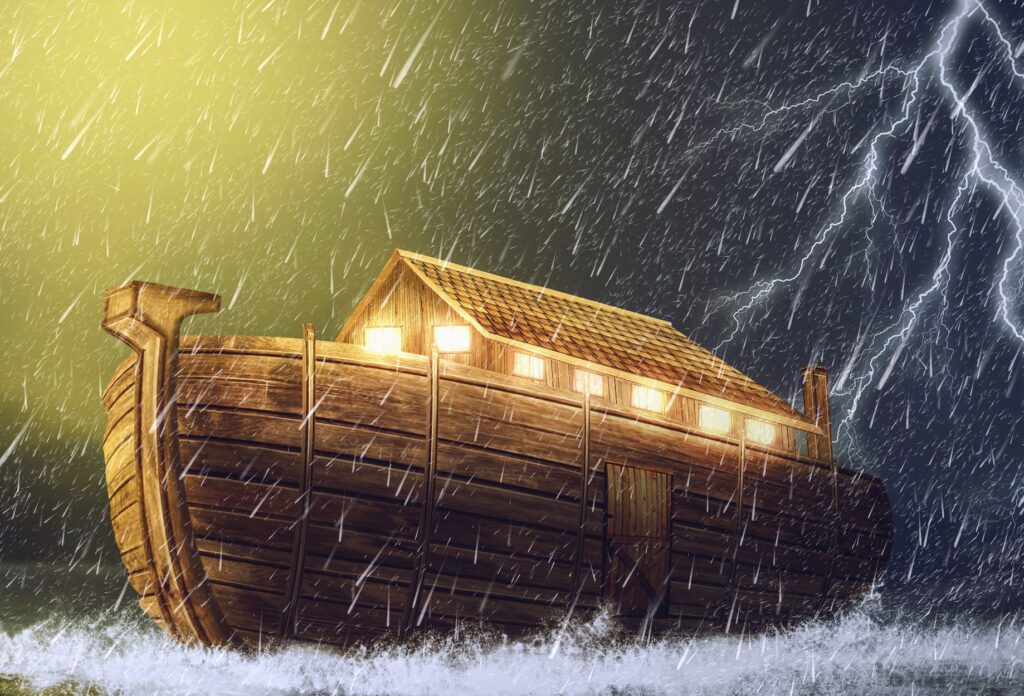 Noah's ark in the rain.
