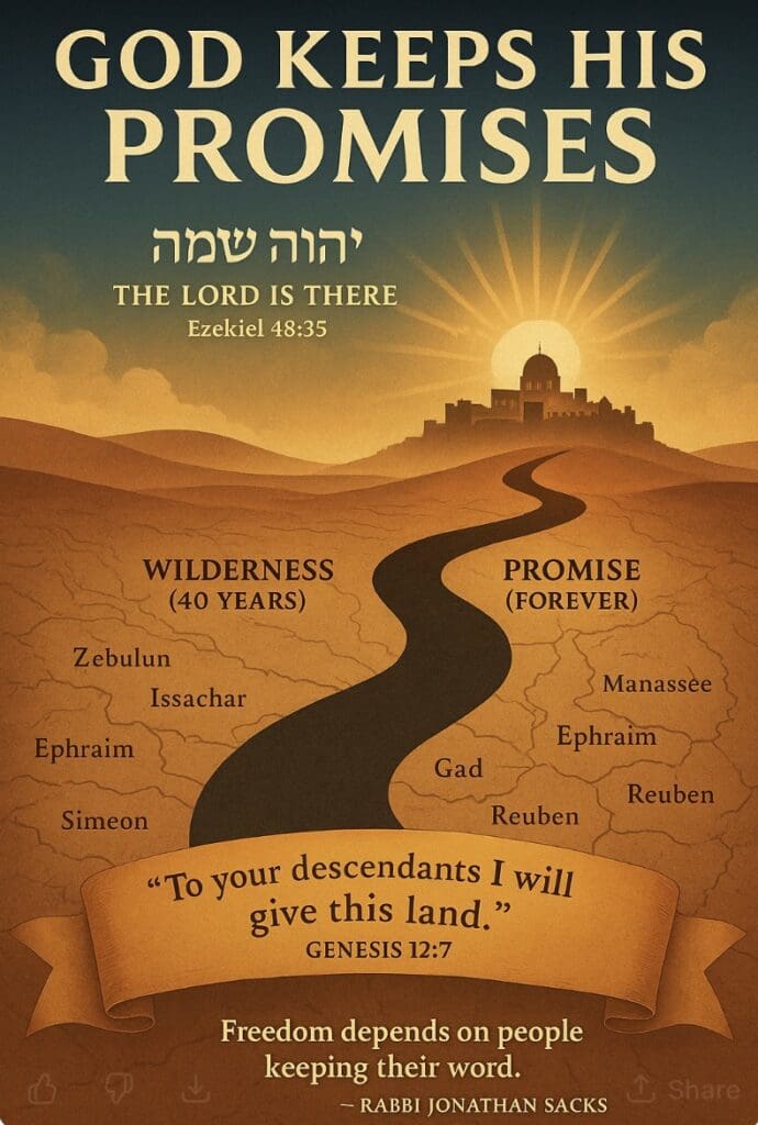 Religious map with biblical quote and path.